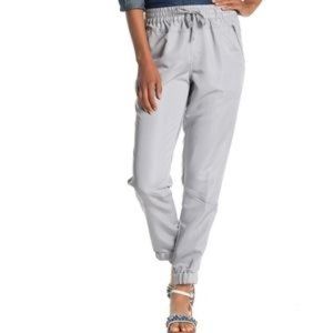 NWT Nanette Lepore Grey Pull On Jogger Pant Zipper